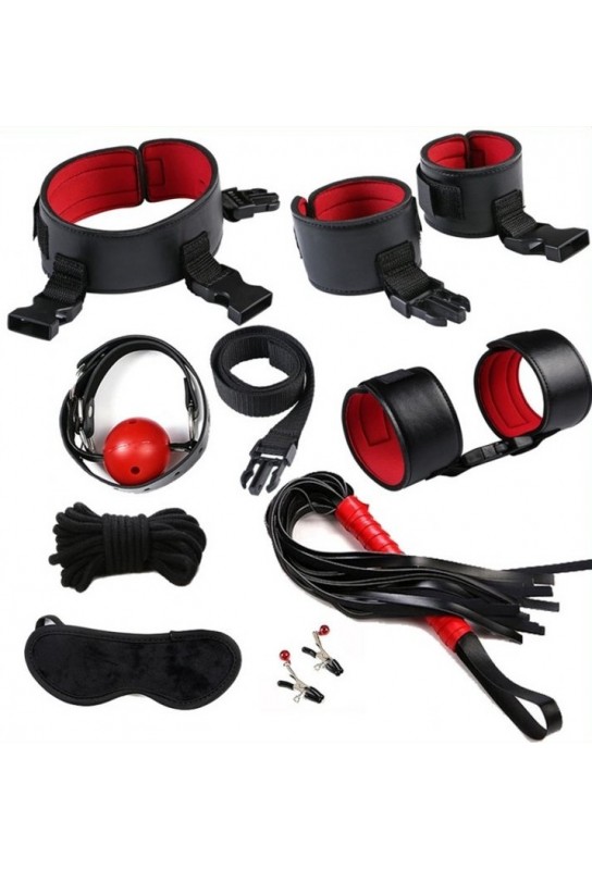 Kit Eye-Splice Noir-Rouge 8 pièces 