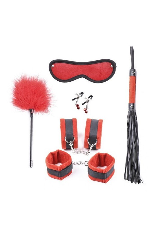 Kit Bondage 5 Pièces Rouge 