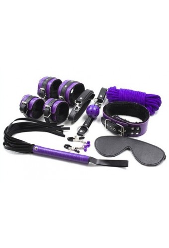 Coffret Fur Lined 8 Pièces Violet-Noir 