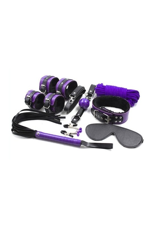 Coffret Fur Lined 8 Pièces Violet-Noir 