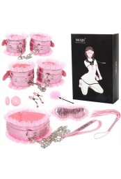 Coffret Bdsm lace Light 8 Pièces Rose 