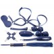 Coffret Bondage Sm Obedience 10 Pièces Bleu 