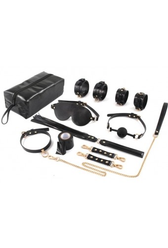 Kit d'accessoires SM avec sacoche 7 Pièces Noir 