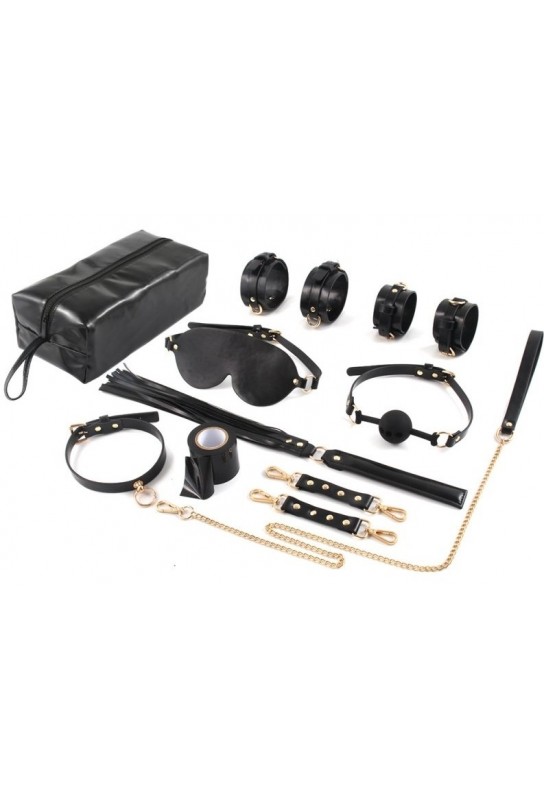 Kit d'accessoires SM avec sacoche 7 Pièces Noir 