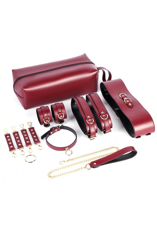Set BDSM 6 pièces Rouge foncé 