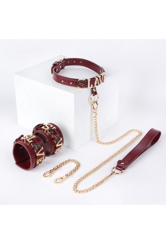 Coffret SM Slave 2 Pièces Bordeaux 