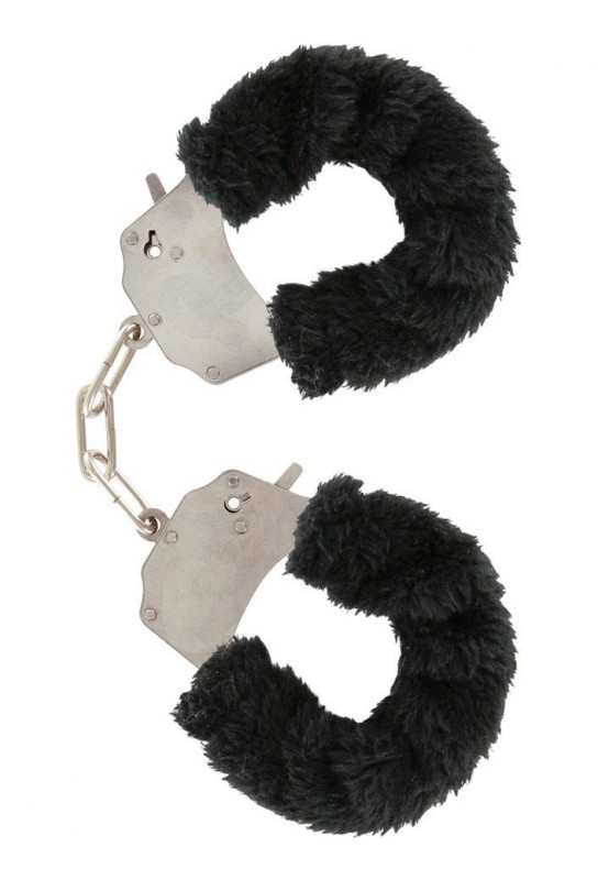 Menottes avec Fourrure Noire 