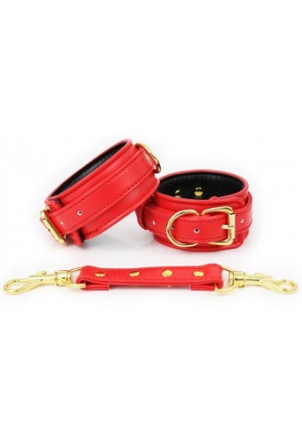Menottes Simili Pin Lock Rouge 