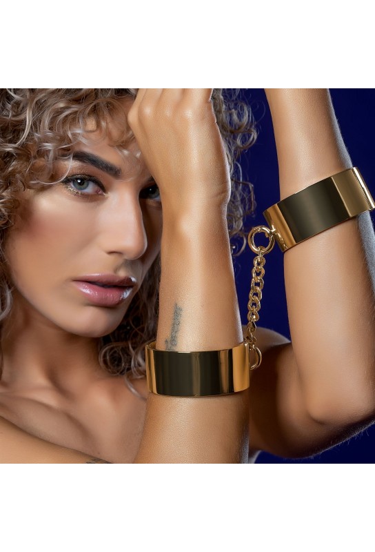 Menottes en métal Slave Wrist Taboom Dorées 