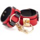 Menottes de poignets Goldy Cuff Rouge-Noir 