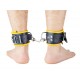 Menottes en cuir pour Chevilles Noir-Jaune 