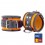 Menotte en cuir - Orange/ Noir