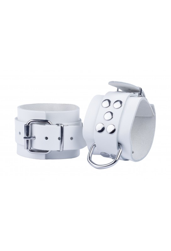 Menottes en cuir Ultra Blanches 
