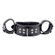 Menottes de retenue Cou / Mains en cuir 