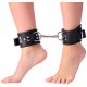 Menottes en cuir pour chevilles Noir 