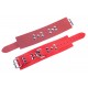 Menottes en cuir Ultra rouges 