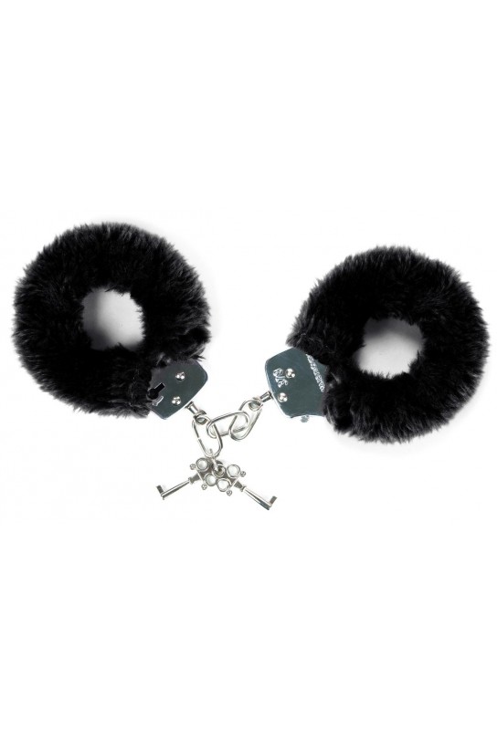 Menottes Fourrure noires ATTACH ME 