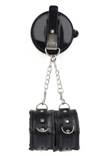 Menottes avec Ventouse Strongcup Noires 
