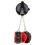 Menottes avec Ventouse Strongcup Rouges