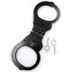 Menottes en métal Cuff Hinged Noires 