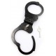 Menottes en métal Cuff Hinged Noires 