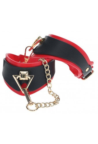 Menottes de Chevilles Milan Noir et Rouge 
