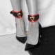 Menottes de Chevilles Milan Noir et Rouge 