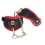 Menottes de Poignets Milan Noir et Rouge