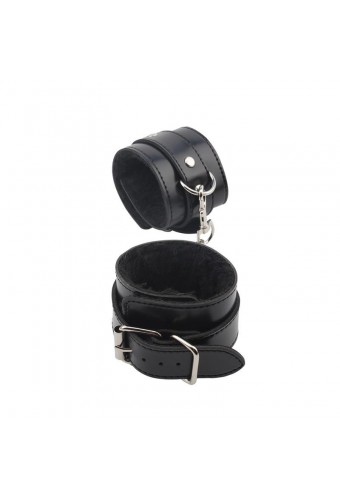 Menottes Noires avec Fourrure 