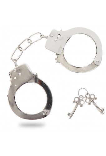 Menottes en métal Fun Cuffs Argentées 