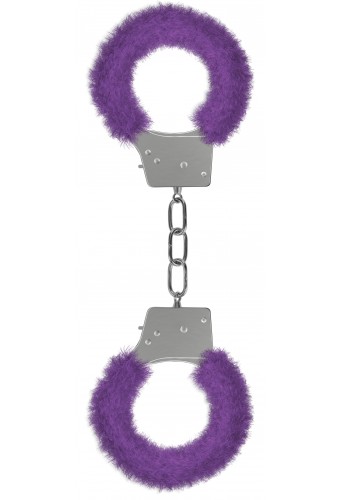 Menottes Fourrure Métalliques Violette 