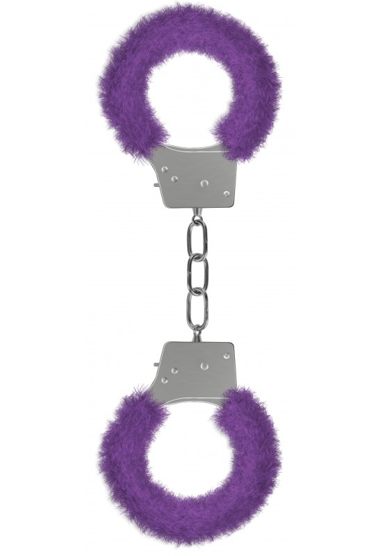 Menottes Fourrure Métalliques Violette 