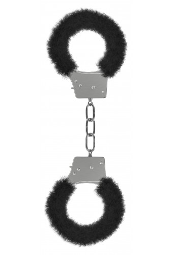 Menottes Fourrure Métalliques Noire 