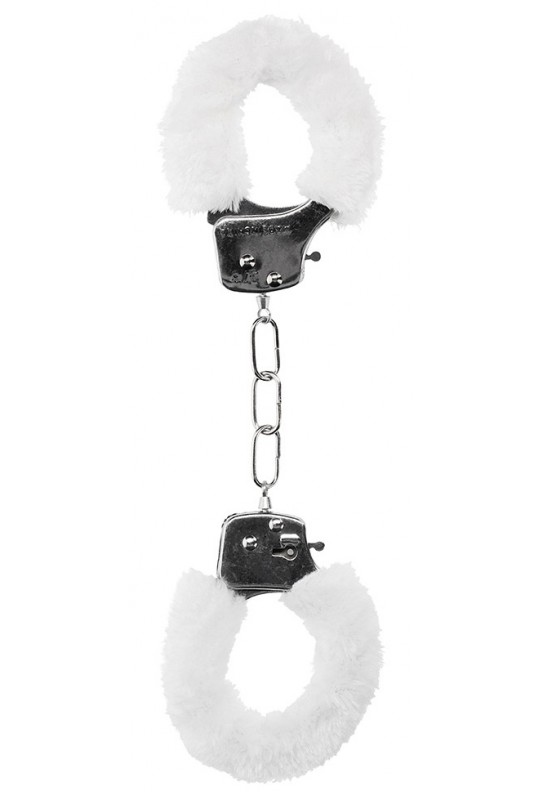 Menottes Pleasure Furry Blanches 