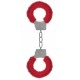 Menottes Fourrure Métalliques Rouge 
