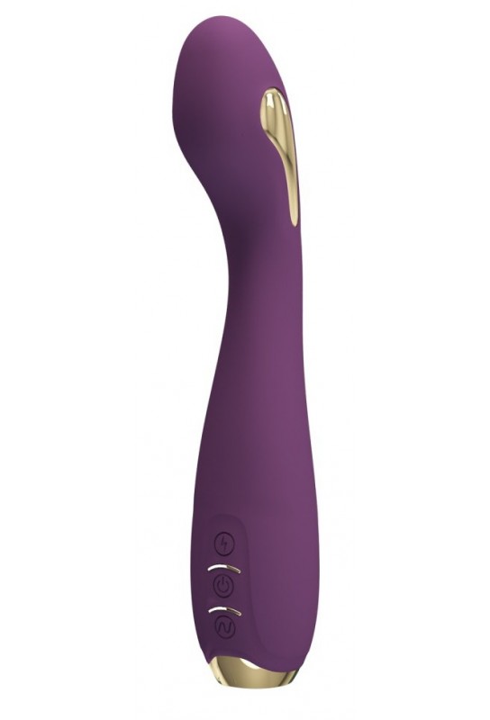 Vibro Point G Électro Connecté Hector 16 x 3.8cm Prune 