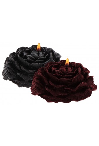 2 Bougies Sm Rose Candles Noire-Rouge 