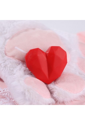 Bougie Sm Heartlow Rouge 