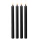 Lot de 4 bougies SM Teasing Wax Noire 