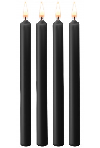 Lot de 4 bougies SM Teasing Wax Noire 