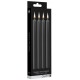 Lot de 4 bougies SM Teasing Wax Noire 