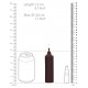 Bougie Wax avec Arôme Chocolat 12cm 