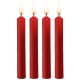 Lot de 4 Mini bougies SM Wax Rouge