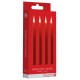 Lot de 4 Mini bougies SM Wax Rouge 