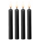 Lot de 4 mini bougies SM Wax Noire 