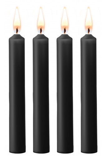 Lot de 4 mini bougies SM Wax Noire 