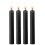Lot de 4 mini bougies SM Wax Noire