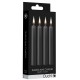 Lot de 4 mini bougies SM Wax Noire 