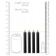 Lot de 4 mini bougies SM Wax Noire 