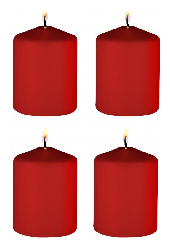 Lot de 4 bougies Tease Candle Orange sanguine 24g 